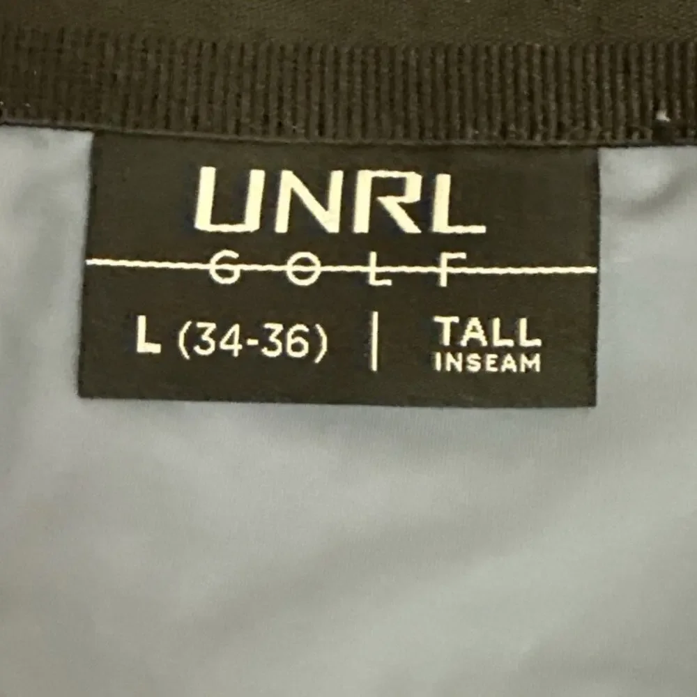 UNRL Concourse Golf Pants Mens Large 34-36 Tall Storm Blue Stretch Performance